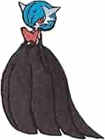 Minoda Pokemon XY & Z embroidery Dekobajji black mega